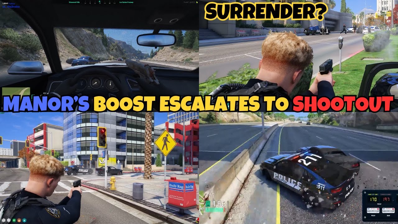 MANOR's BOOST Escalates to A Sh**tout w/ COPS But DEEK Makes This Decision | NOPIXEL 4.0 GTARP