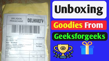 geeksforgeeks technical scripter event goodies | thank you geeksforgeeks