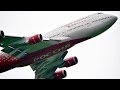 Jumbo Jet во Внуково / Гигантский самолет - Boeing 747