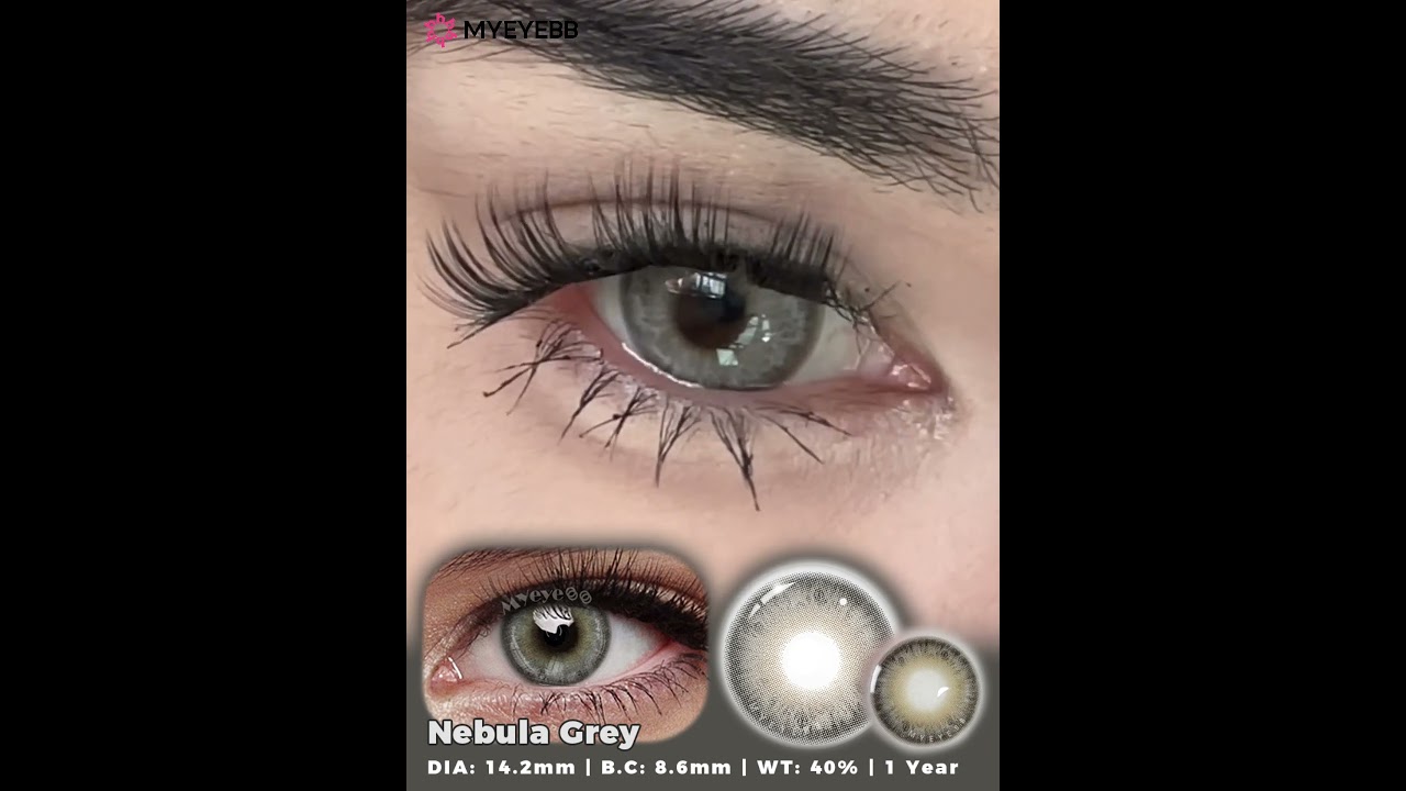 MYEYEBB Nebula Grey Colored Contact Lenses  