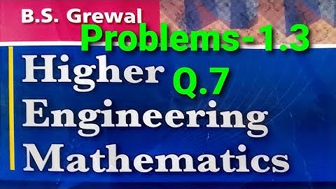 PROBLEMS1.3,Q.7|BS GREWAL|Cardan