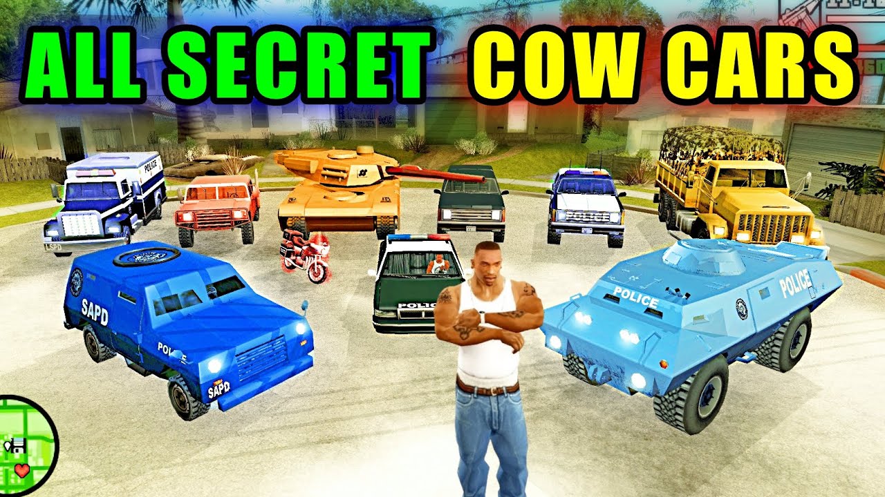 How to Get Every Police and Military Cars in GTA San Andreas (All Locations)