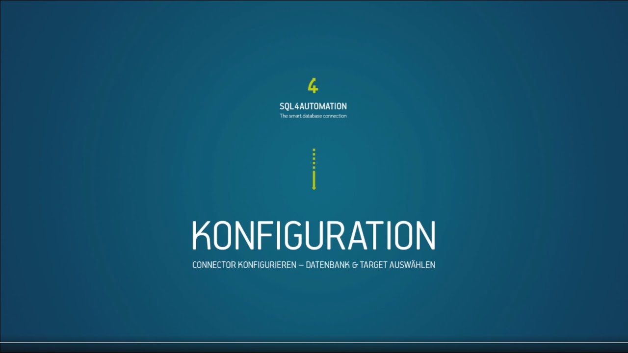 Konfiguration SQL4automation: Datenbankanbindung SPS an SQL Datenbanken