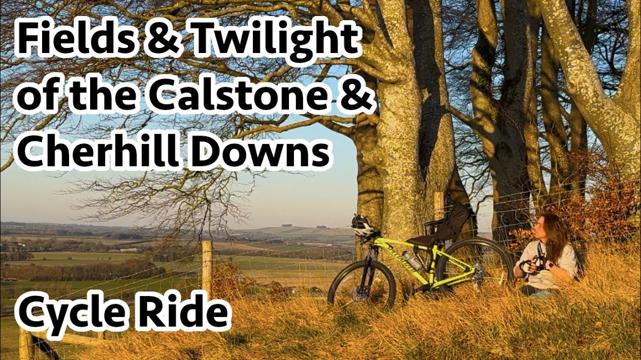 Fields & Twilight of the Calstone & Cherhill Downs Cycle Ride