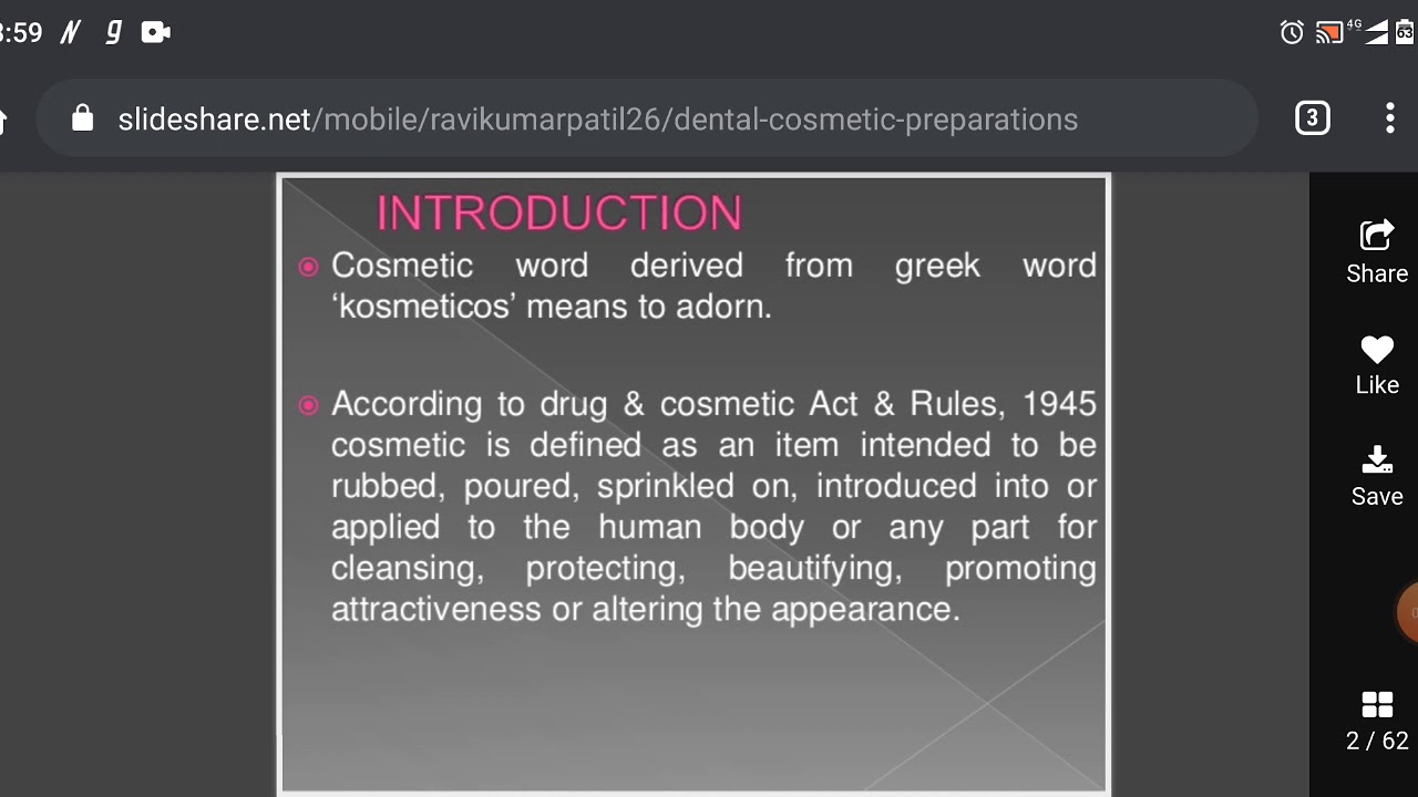 Dental and cosmetics preparation YouTube