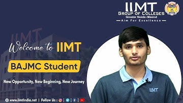 Mr. Nitin Singh | BAJMC Student | First Day at Campus | IIMT Group of Colleges, Greater Noida