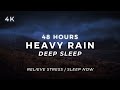 Deep Sleep FAST - Heavy Rain in Mountains | 48 Hours