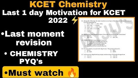 HOW TO GET MORE MARKS IN KCET 2022|KCET CHEMISTRY SHORTCUT TRICKS|KCET 2022|KCET TRICKS