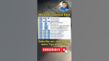 MS Excel Shortcut Keys| Computer Tips and Tricks #youtubeshorts #tipsandtricks #summerofshorts