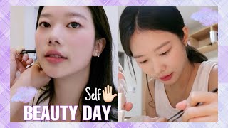 Ear pierced 👂🏻Self nail💅🏻Skincare🧖🏻‍♀️Doing everything I want..😡🔥 💎My Beauty Day💎Care day✨