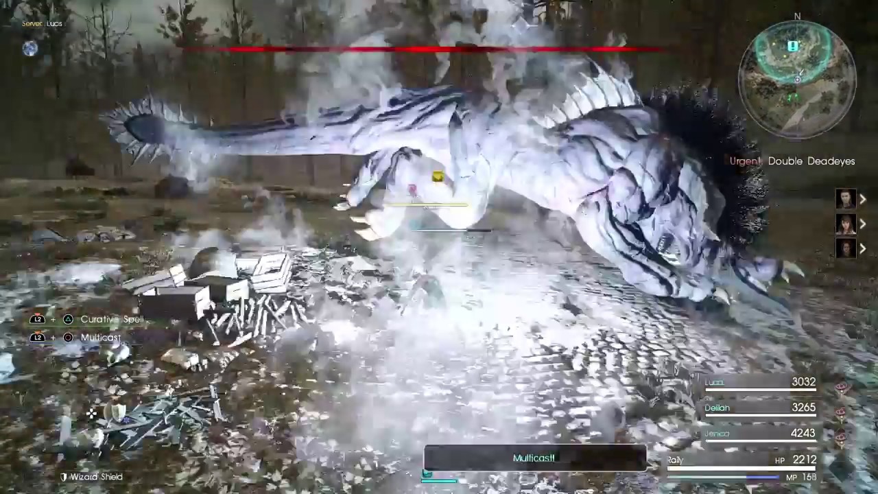 FINAL FANTASY XV Comrades farming behemoth Tears!