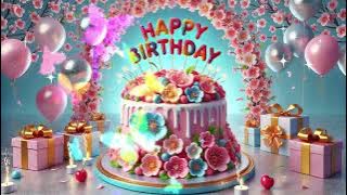 🎉 Happy Birthday party Song 🎉 - 🎂 Happy Birthday cherry flower cake 🎂 – 💝 Happy Birthday to you 🎂