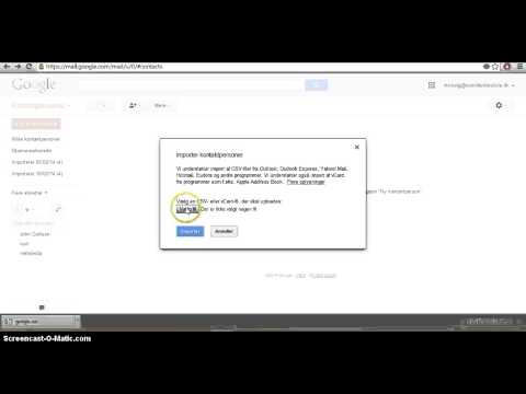 Hvordan du importerer kontakter i gmail