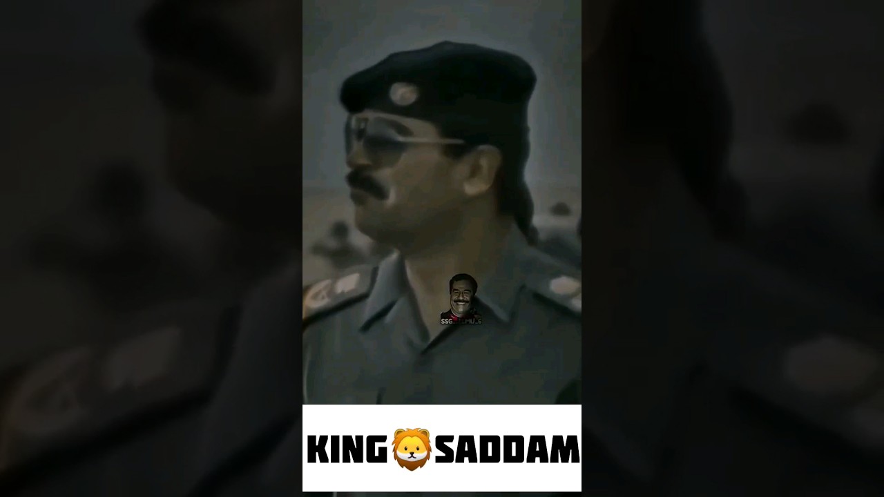 king 🤴 saddam Iraq 🇮🇶saddam husain attitude status //#saddamhusain//#iraq #shorts #video #viral
