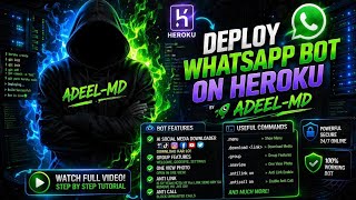 Adeel-MD WhatsApp Bot 🤖 | Full Features + Heroku Deploy Tutorial
