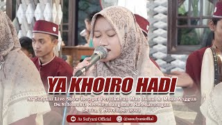 YA KHOIRO HADI MERDU | VOC. LULUK AZ ZAHRA AS SUFYANI LIVE SIDOMUKTI KEMBANGBAHU LAMONGAN