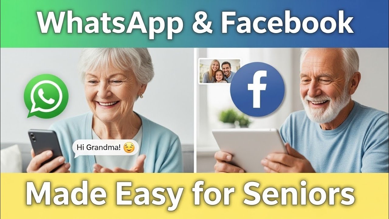 WhatsApp & Facebook Tips for Seniors | Simple Social Media Guide for the Elderly