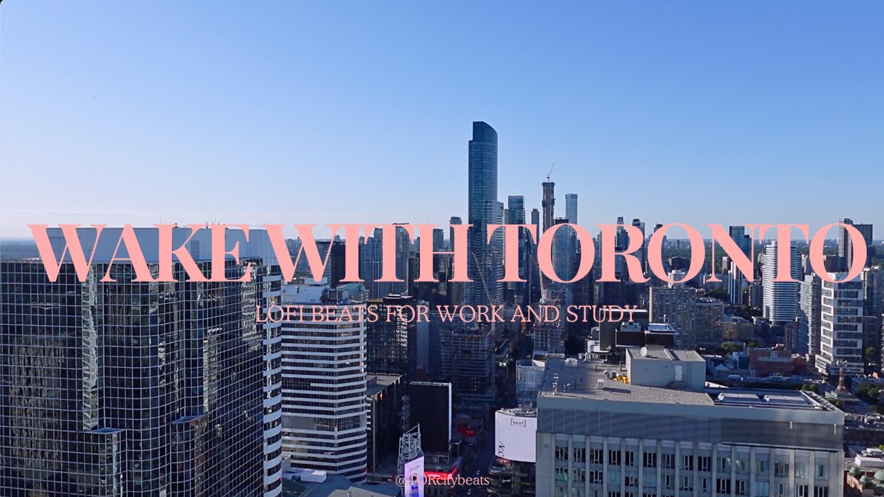 Urban Sunrise ☀️ | Study and Work with Live Toronto Skyline 🏙️