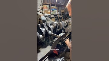 Crankshaft Grinding Process #crankshaft #shortsvideo #restoration #latheoperator