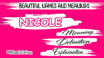 Ist der Name Nicole beliebt?