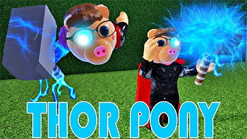 How to get “THOR PONY” BADGE + PONY THOR MORPH/SKIN in PIGGY BOOK 2 ROLEPLAY! - ROBLOX