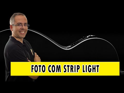 foto minimalista usando strip light