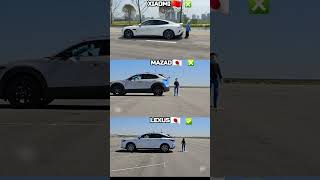 Which Car Stops First? Xiaomi vs Mazda vs Lexus in This Amazing AEBS Test