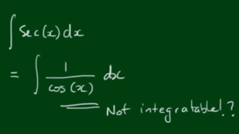 Integration of ∫sec(x)dx