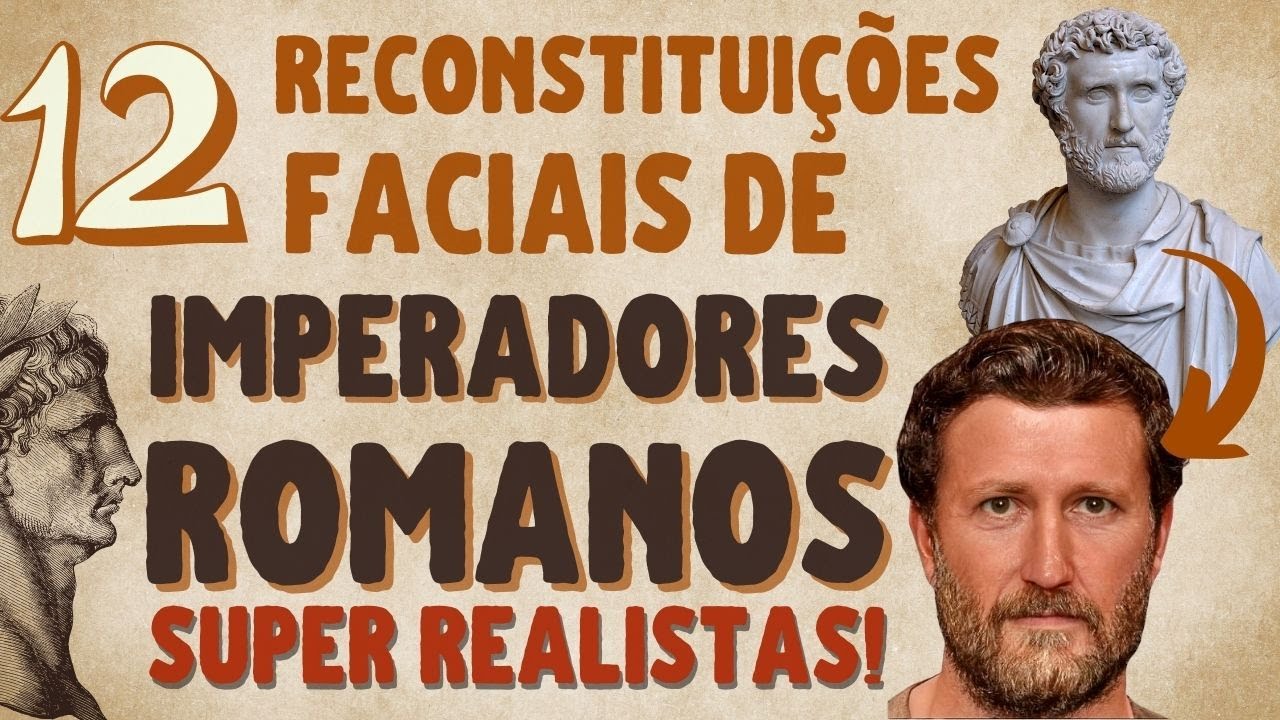 🛡️ Reconstituição facial mostra como eram os IMPERADORES ROMANOS | vídeo