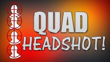 FIRST MW3 QUAD HEADSHOT (1 SHOT 4 KILLS)