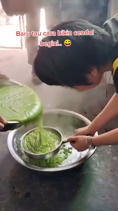 cara cetak cendol