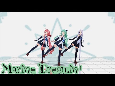 Mmd 艦これ 山風 江風 海風でもmarine Dreamin 60fps Youtube