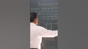 Development of Triangular Prism #engineeringdrawing #youtubeshorts #viralvideo #caed