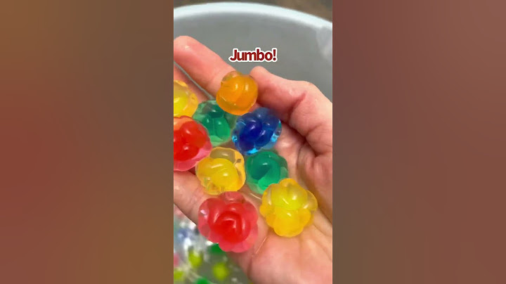 Jumbo Orbeez vs regular water beads!😜 #fidgetfun