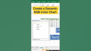 Create a Dynamic RGB Color Chart in Excel 🔴🟢🔵