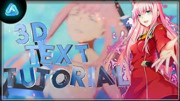 Anime Edit 3d Text Tutorial | Avu Editor Tutorial ✨ 100 Subs Special 🎉