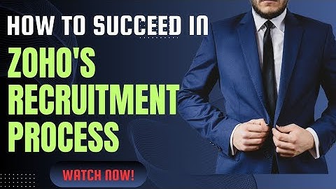 Zoho Interview Insights: Everything You Need to Succeed @CodeTechProfessor03