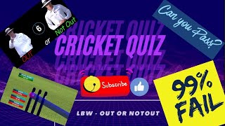 Cricket Quiz ( LBW - Out or Not Out) screenshot 5