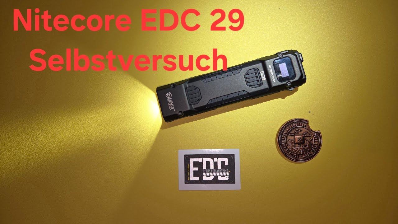 Nitecore EDC 29, Stroboskop Selbsttest.