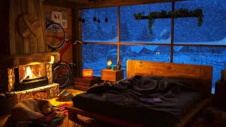 I Fell Asleep in 5 Minutes! Winter Fireplace and Blizzard Sounds for Deep Sleep and NO Insomnia screenshot 5