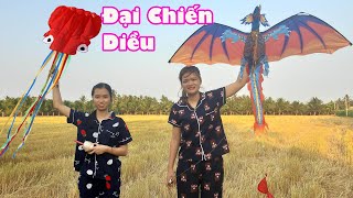 Mẹ Kế Cùng Em Gái Thả Diều Xịn Xò Ngoài Đồng Ruộng Đậm Chất Miền Quê - Fly A Kite [ FPL CHANNEL ]