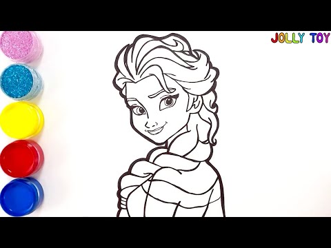 رسم للأطفال طريقة اميرة جميلة رسم تاج وفستان حميل للاطفال