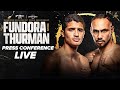 Sebastian Fundora vs Keith Thurman - LIVE Press Conference &amp; Face Off Video
