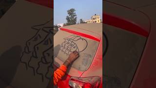 drawings on dusty car drawings on dusty car