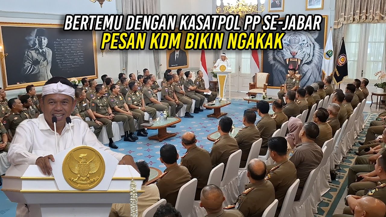 BERTEMU DENGAN KASATPOL PP SE-JABAR | PESAN KDM BIKIN NGAKAK