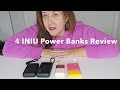 Putting 4 INIU power banks against each other! 10,000 vs 20,000mAh?