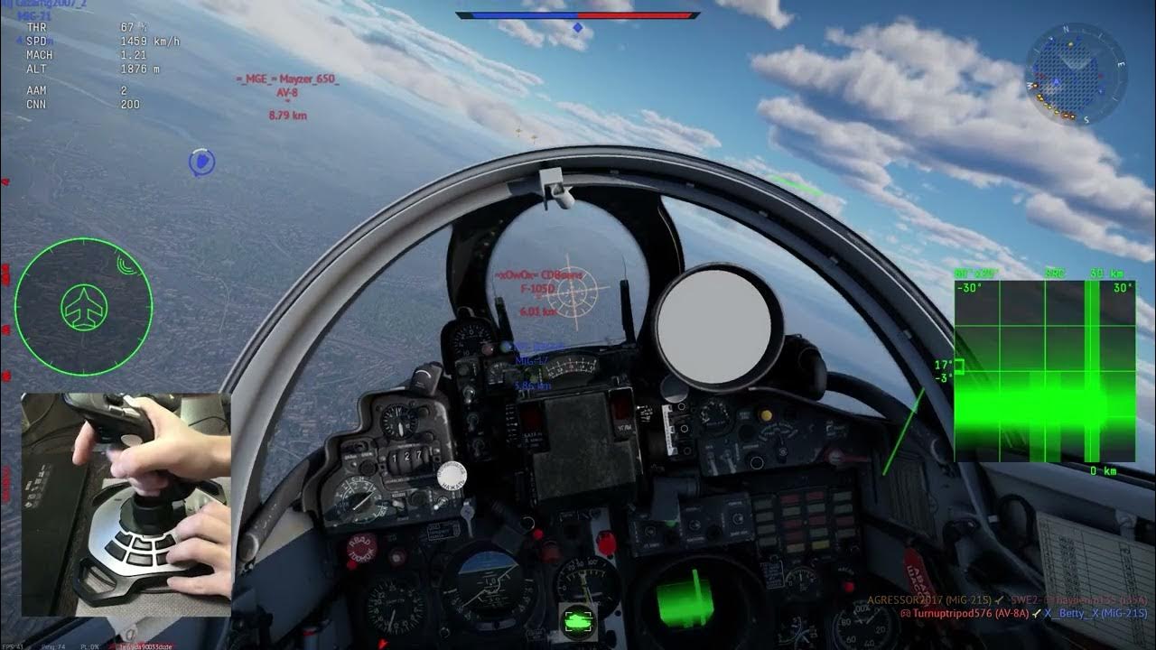 War Thunder Joystick Gameplay Jet Fighter First Person Realistic Air