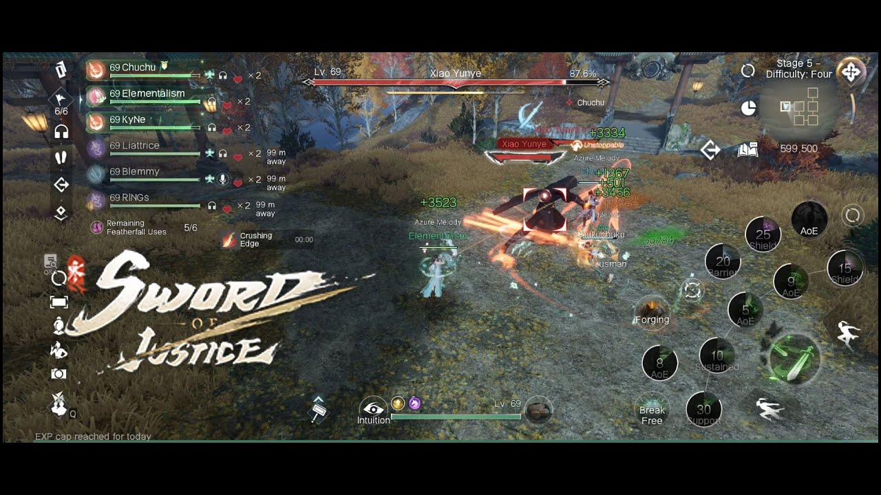 Healer mode Sylph Class Dreamblade Abyss run with HIGH 天 HEAVEN guide mates