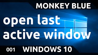 Windows 10: how to make the taskbar buttons switch to the last active window