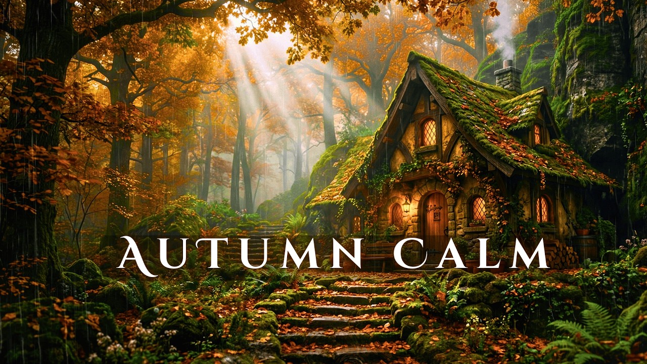 Autumn Calm garden | Deep relaxing music| Ethereal Autumn ambience